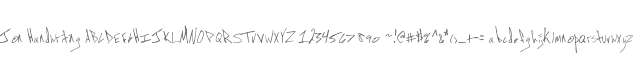Jon Handwriting