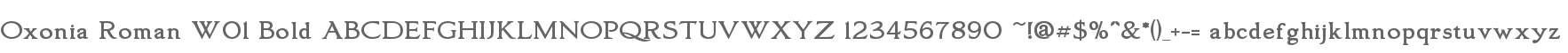 Oxonia Roman W01 Bold