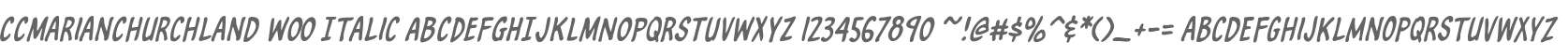 CCMarianChurchland W00 Italic