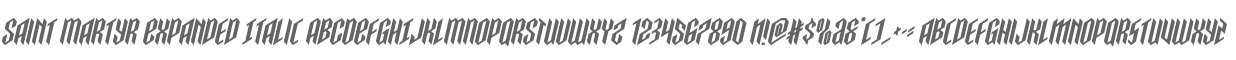 Saint Martyr Expanded Italic