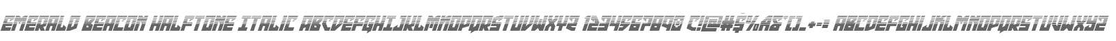 Emerald Beacon Halftone Italic