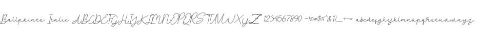 Ballpoints Italic