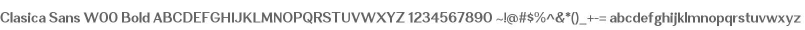 Clasica Sans W00 Bold
