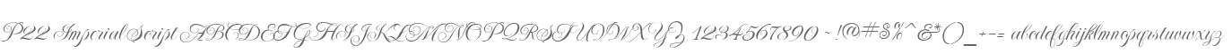 P22 Imperial Script