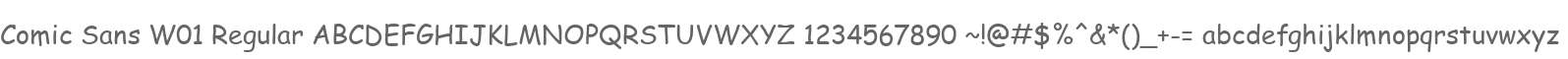Comic Sans W01 Regular