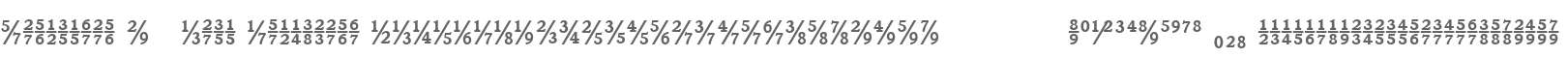 Ronaldson W00 Bold Fractions