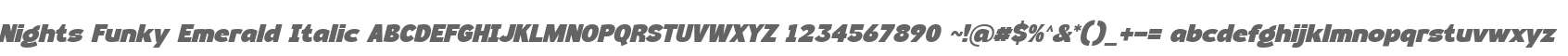 Nights Funky Emerald