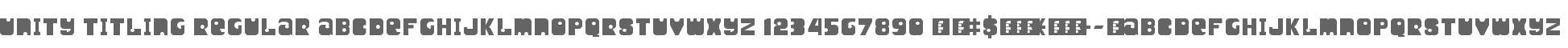 Unity Titling Regular