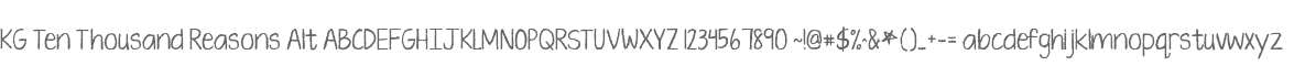 KG Ten Thousand Reasons Alt
