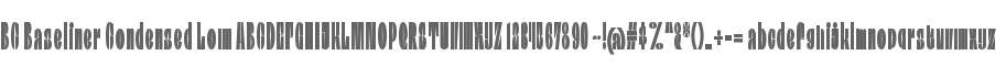 BC Baseliner Condensed Low