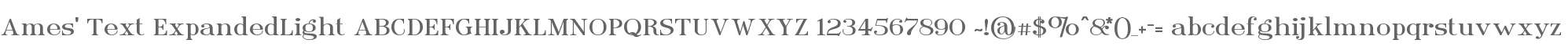 Ames' Text ExpandedLight