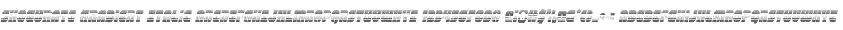 Shogunate Gradient Italic