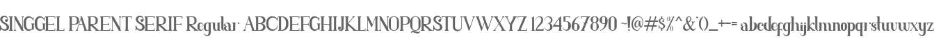 SINGGEL PARENT SERIF Regular
