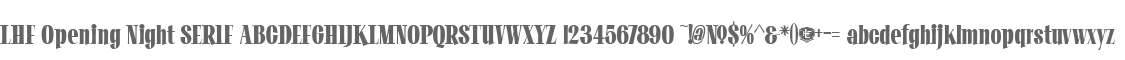 LHF Opening Night SERIF