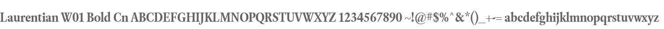 Laurentian W01 Bold Cn