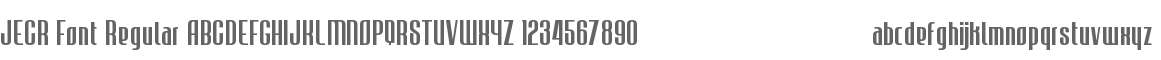 JECR Font Regular