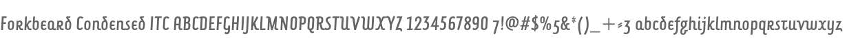 Forkbeard Condensed ITC