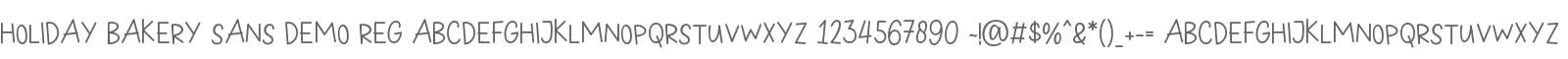 Holiday Bakery Sans Demo