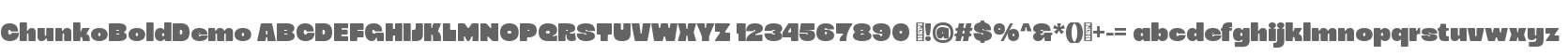 Chunko Bold Demo