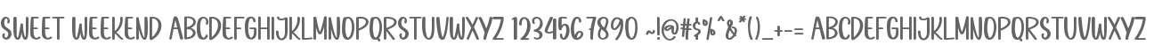 Sweet Weekend