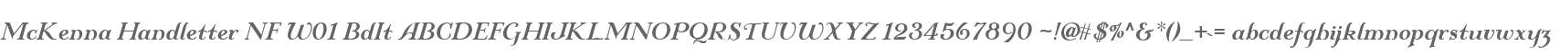 McKenna Handletter NF W01 BdIt