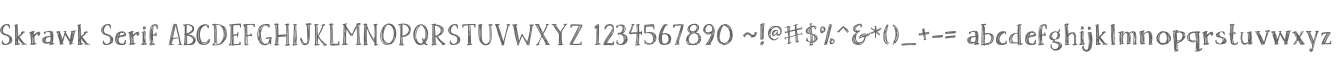 Skrawk Serif