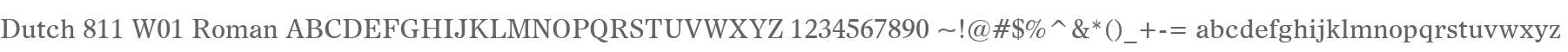 Dutch 811 W01 Roman