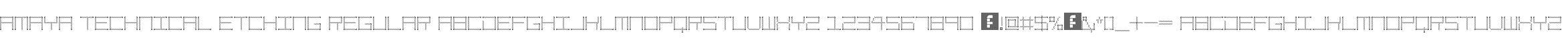 Amaya Technical Etching Regular