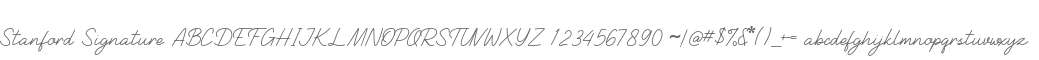 Stanford Signature