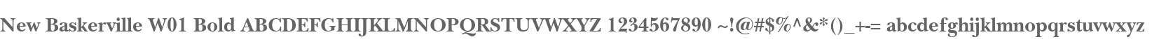 New Baskerville W01 Bold
