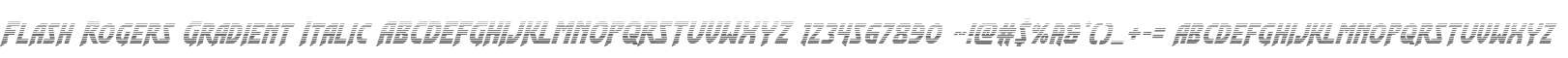 Flash Rogers Gradient Italic