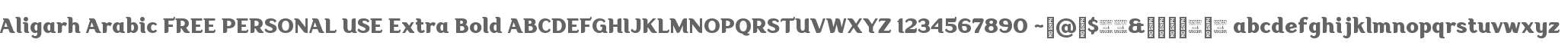 Aligarh Arabic FREE PERSONAL USE Ex Bd