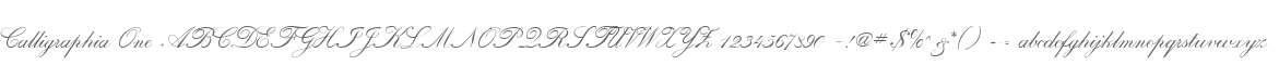 Calligraphia One