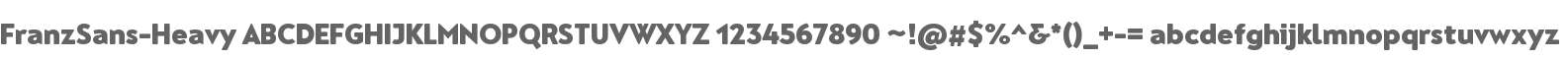 Franz Sans Heavy