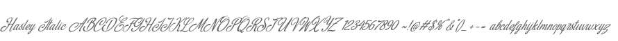 Hasley Italic