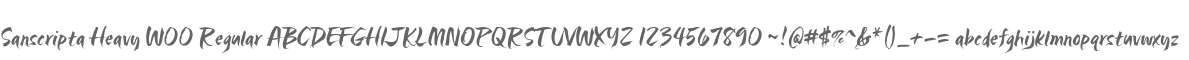 Sanscripta Heavy W00 Regular