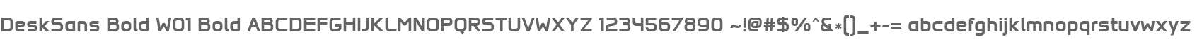 DeskSans Bold W01 Bold