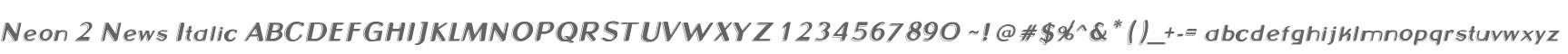 Neon 2 News Italic