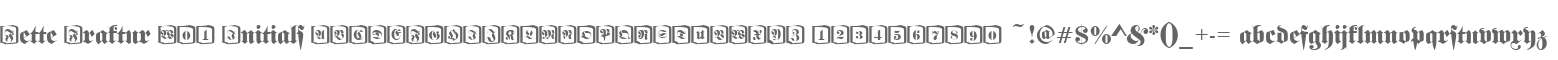 Fette Fraktur W01 Initials