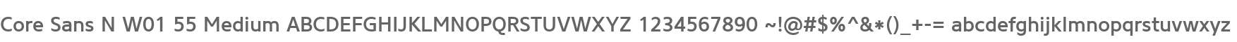 Core Sans N W01 55 Medium