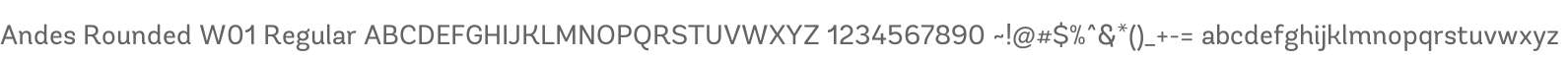 Andes Rounded W01 Regular