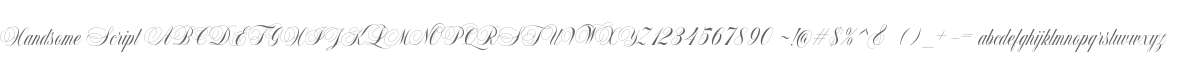 Handsome Script