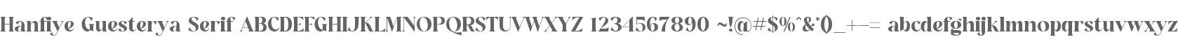 Hanfiye Guesterya Serif