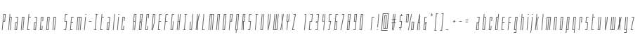 Phantacon Semi-Italic