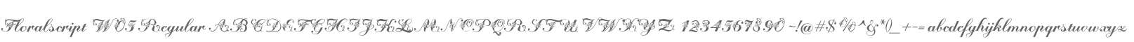 Floralscript W05 Regular