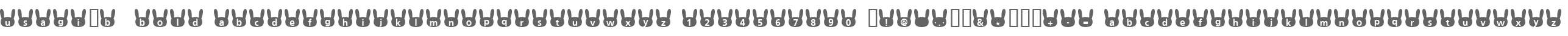 usagi_b  Bold