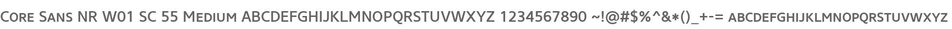 Core Sans NR W01 SC 55 Medium