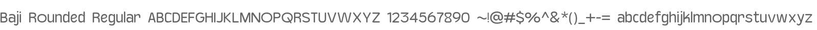 Baji Rounded