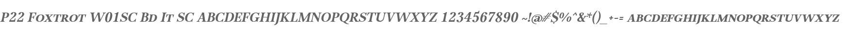 P22 Foxtrot W01SC Bd It SC
