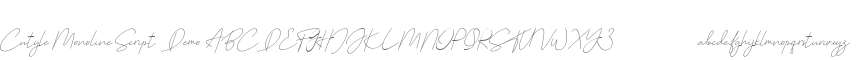 Cutyle Monoline Script (Demo)